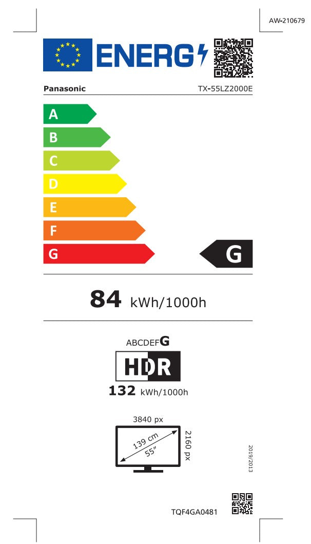 Panasonic 55" LZ2000 4K OLED TV
