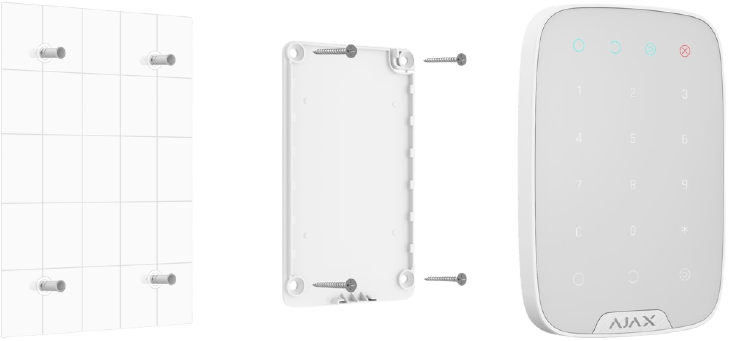 Ajax Keypad betjeningspanel - Hvid eller Sort